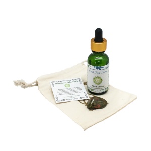 Heart Chakra Massage Oil with Unakite Crystal-0