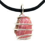 Rhodochrosite Vortex Pendant (Small)-200359