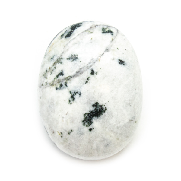 Tourmalinated Quartz Palm Stone-0