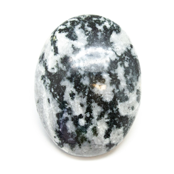 Tourmalinated Quartz Palm Stone-185793