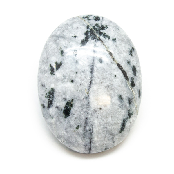 Tourmalinated Quartz Palm Stone-185794