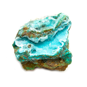 Druzy Chrysocolla Cluster-0