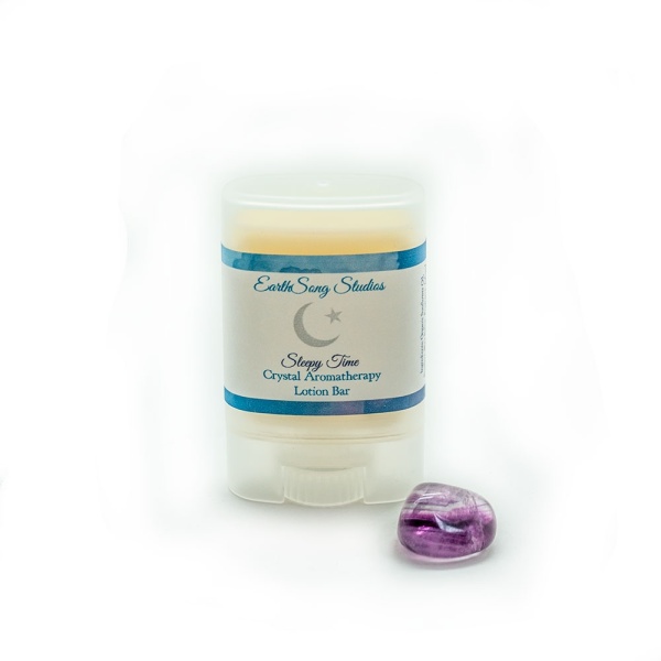 All Natural Sleepy Time Lotion Bar with Fluorite-0