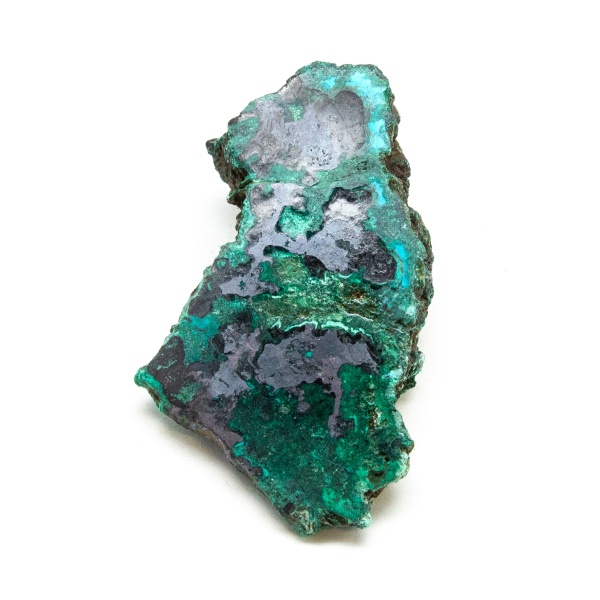 Polished Cuprite with Malachite Crystal-0