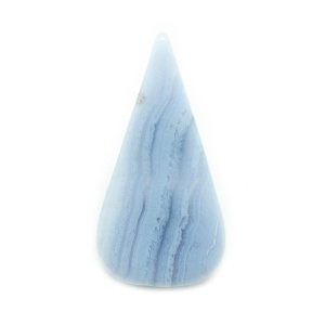 Blue Lace Agate Cabochon Pin Brooch-0