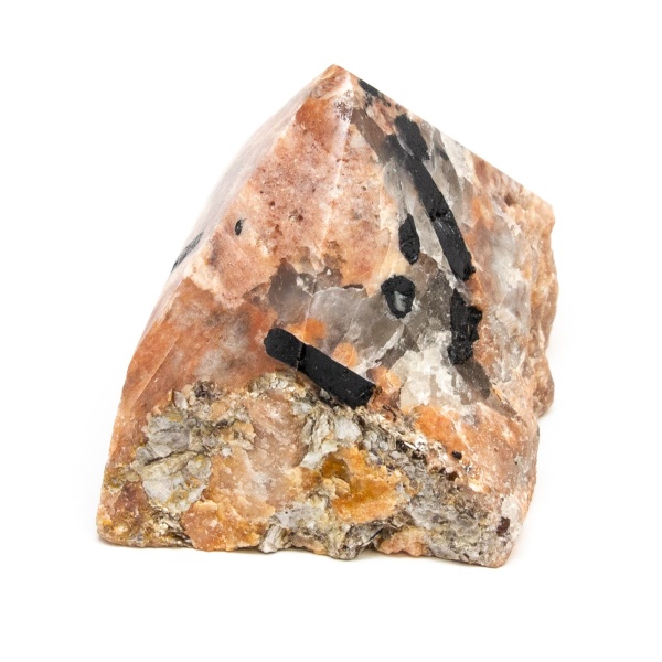 Polished Feldspar with Black Tourmaline Generator-199592
