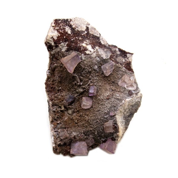 Violet Fluorite Crystal on Matrix-202780
