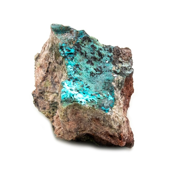 Shattuckite Cluster with Chrysocolla and Azurite-203347