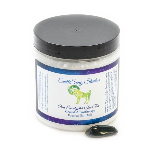 Aries Eucalyptus Tea Tree Bloodstone Foaming Bath Salt-0