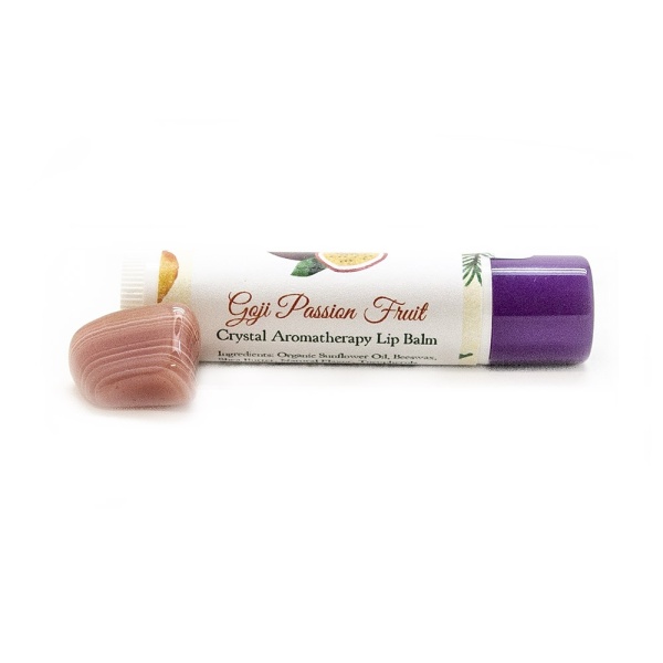 Goji Passion Fruit Lip Balm with Peach Agate-203789