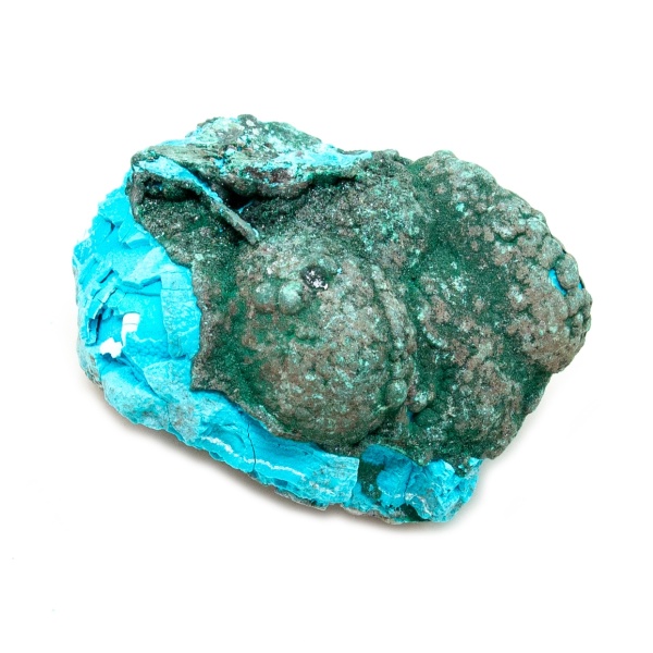 Chrysocolla with Malachite Cluster-0