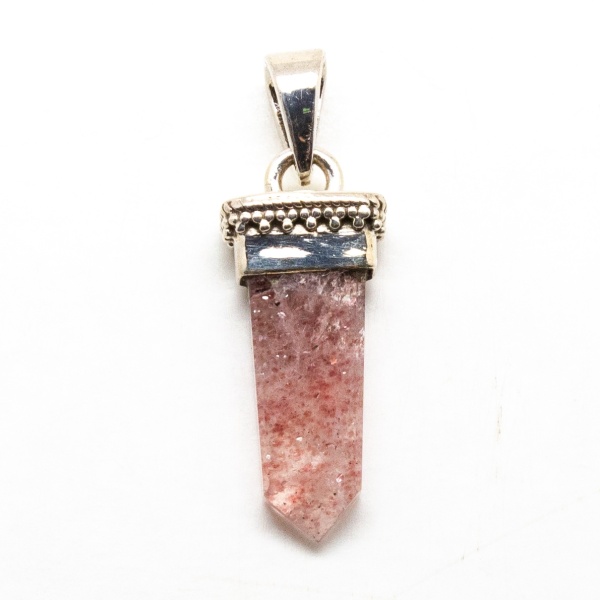 S.S. Red Hummingbird Quartz Tabular Pendant-207650
