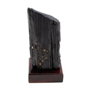 Black Tourmaline on Wood Base-0