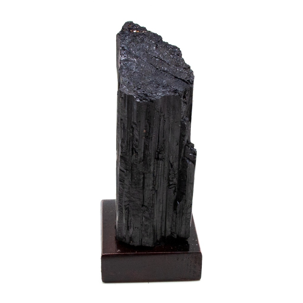 Black Tourmaline on Wood Base-208556