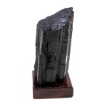 Black Tourmaline on Wood Base-208555