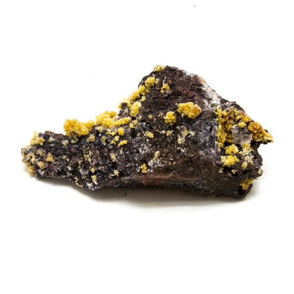 Mimetite with Calcite Cluster-0
