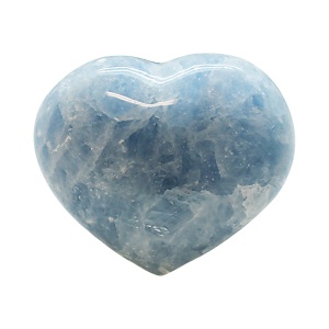 Blue Calcite Heart for meditation