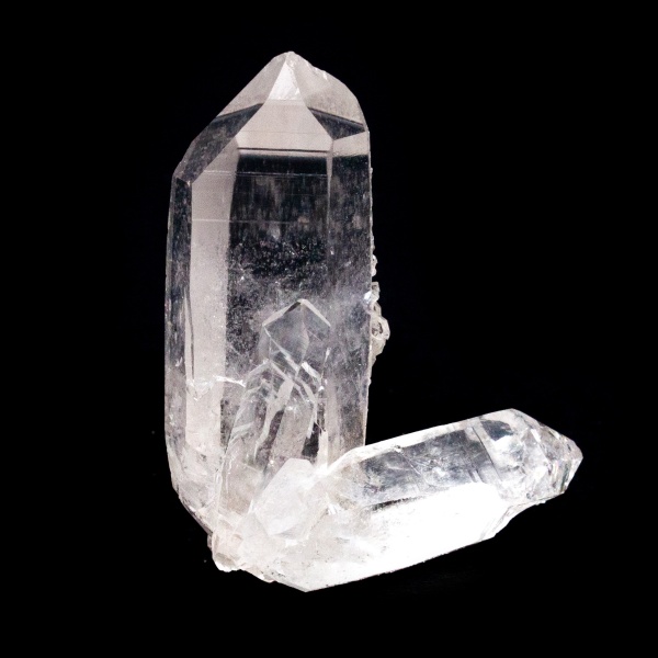 Clear Quartz Double Terminated Crystal with Rainbow-216958