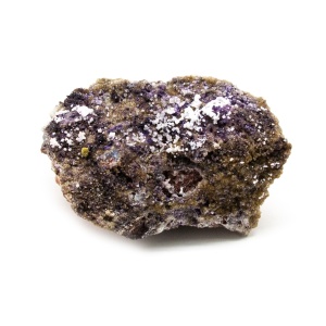 Fluorite with Selenite Cluster-0