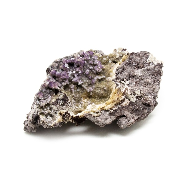 Fluorite with Selenite Cluster-0