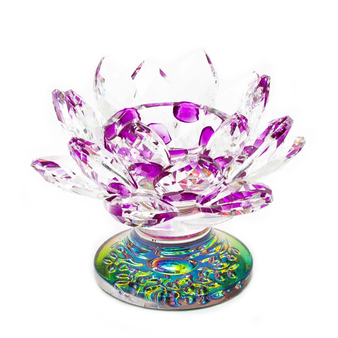 Crystal Lotus Tealight Candle Holder Crystal Vaults