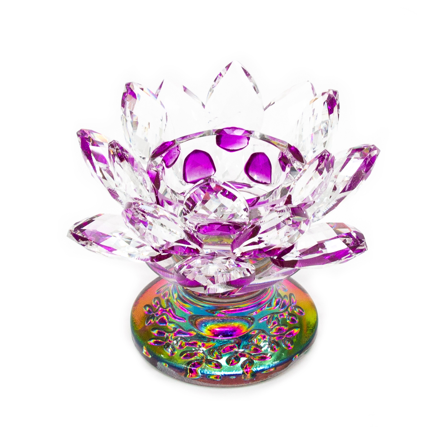 Crystal Lotus Tealight Candle Holder Crystal Vaults