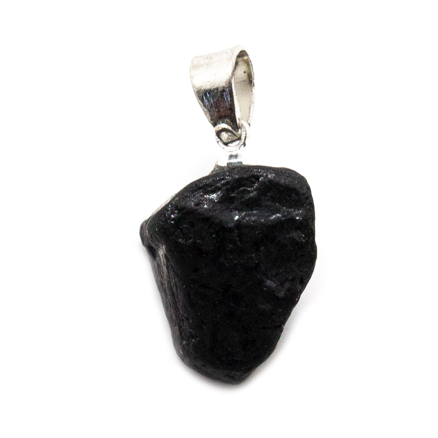 raw black tourmaline necklace