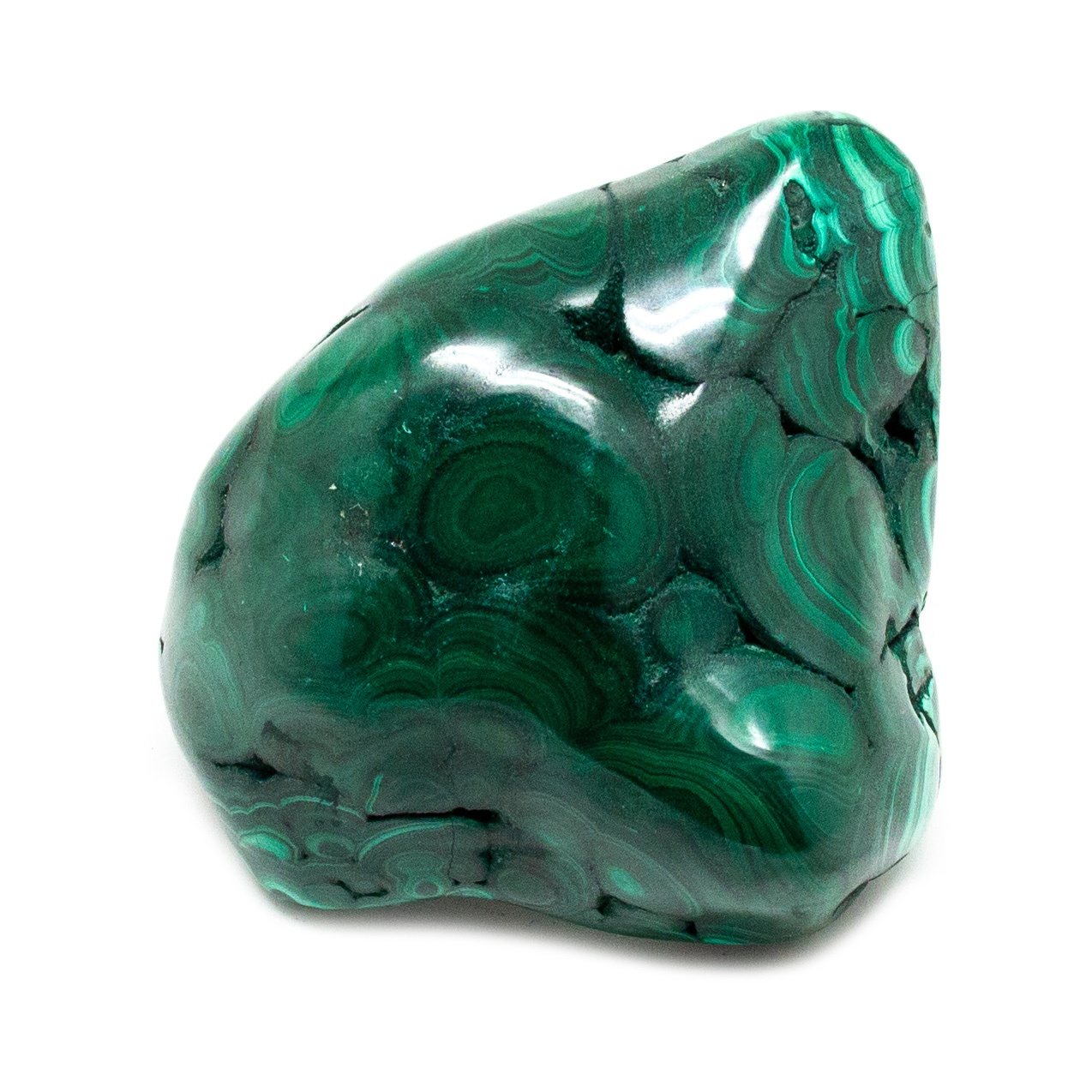 polished malachite