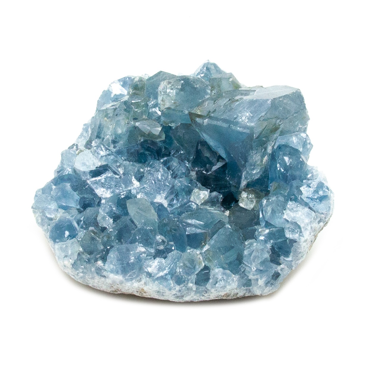 Celestite crystal cluster