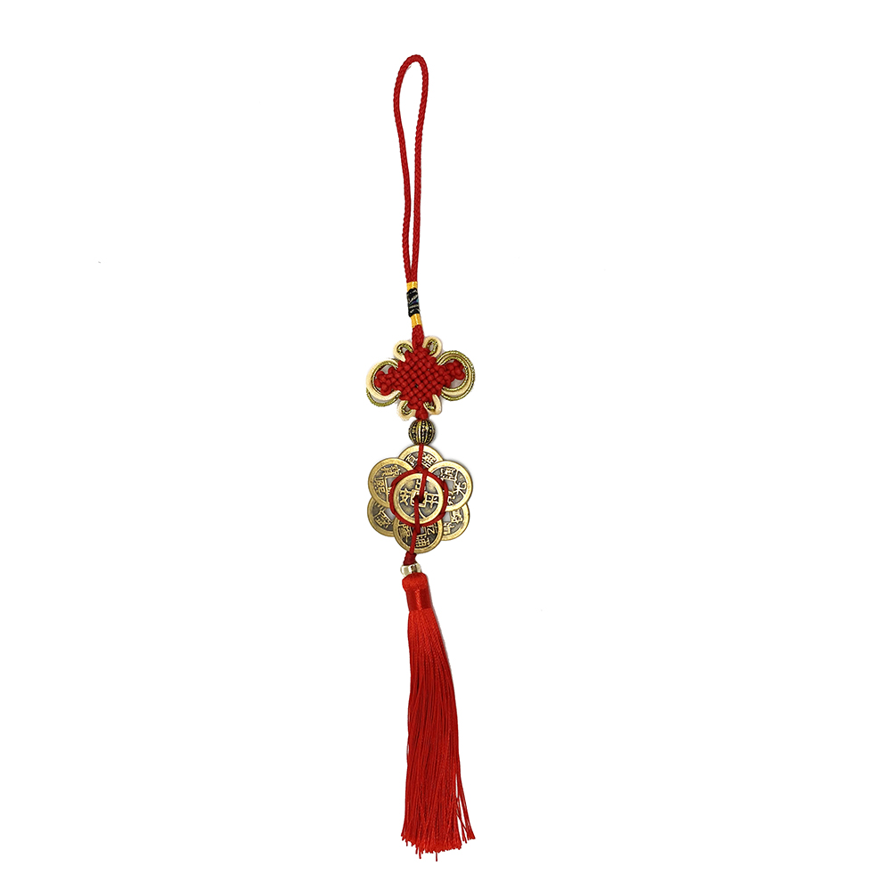 Feng Shui 7 Coin Lucky Hanging - Crystal Vaults