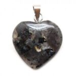 labradorite healing heart pendant