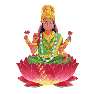 goddess crystals lakshmi art - free crystal guides