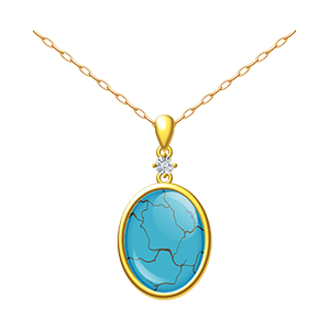 turquoise gold jewelry necklace - free crystal guides