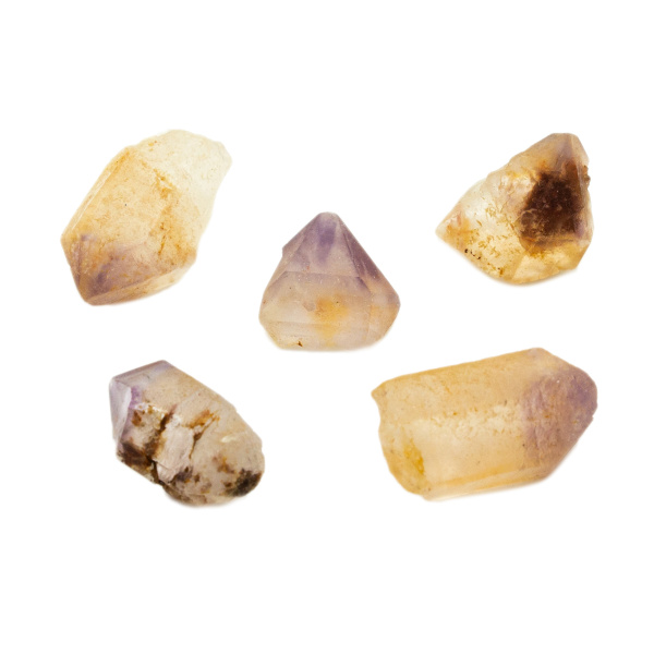 fire golden amethyst crystals