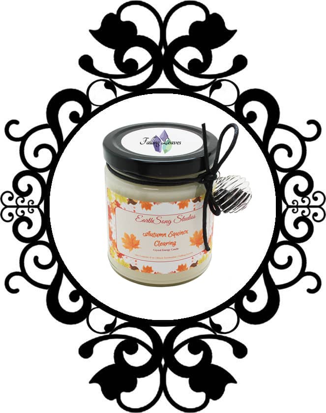 Attuned Autumn Clearing Crystal Candle