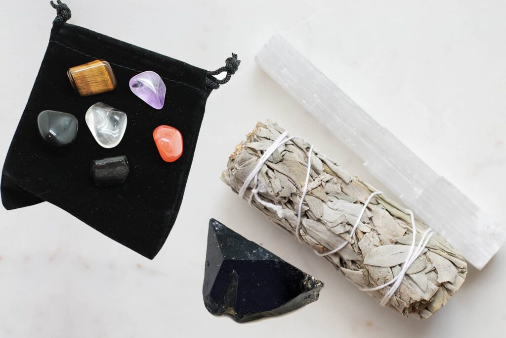 crystal cleansing ritual with added protection