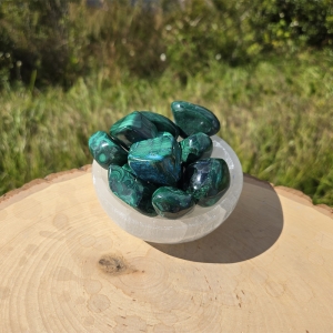 Malachite Tumbled Stone (Extra Large)