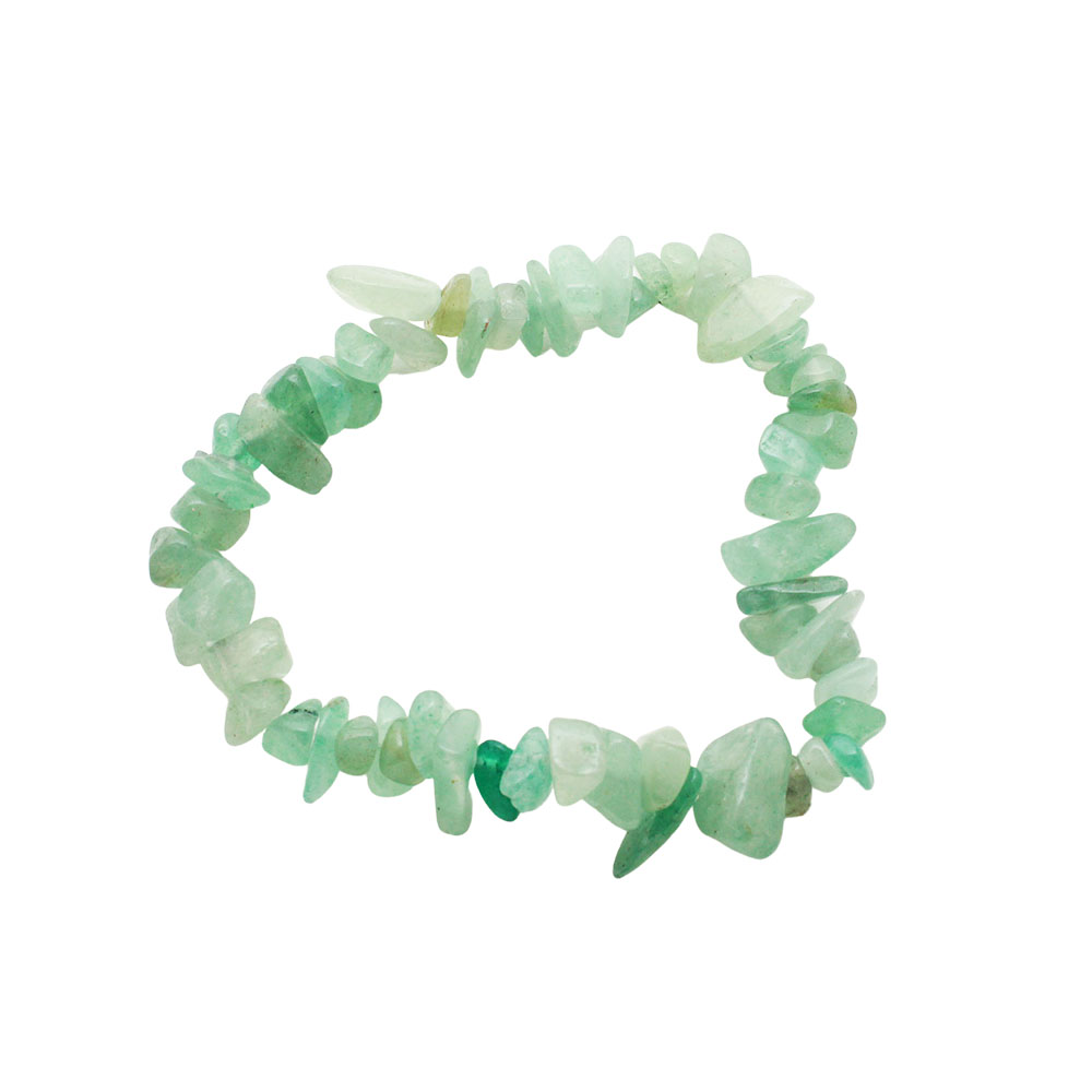 Green Aventurine and Wood Bracelet Wealth and Good Luck
