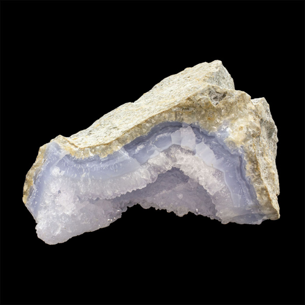Attuned Druzy Blue Lace Agate in Matrix - Image 3