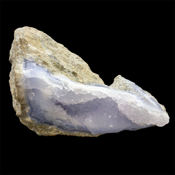 Attuned Druzy Blue Lace Agate in Matrix