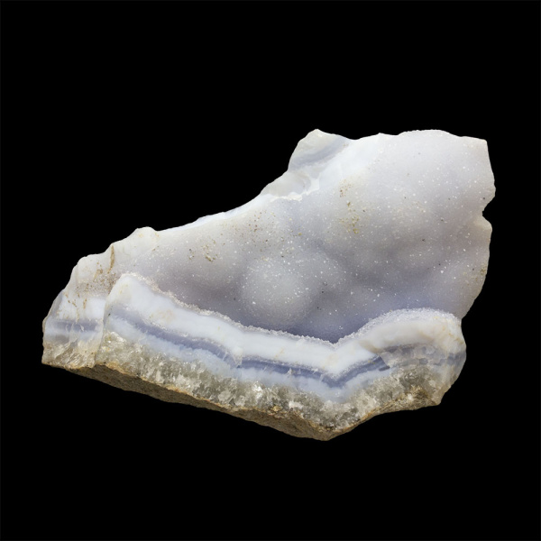 Druzy Blue Lace Agate in Matrix