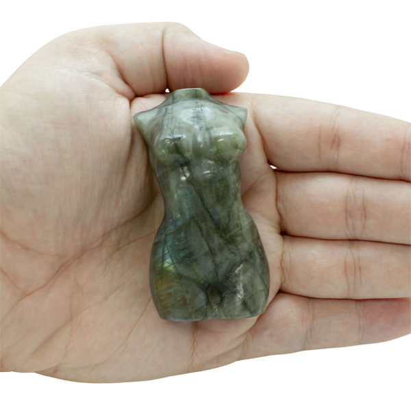 Aligned Labradorite Divine Feminine Goddess Stone - Image 3