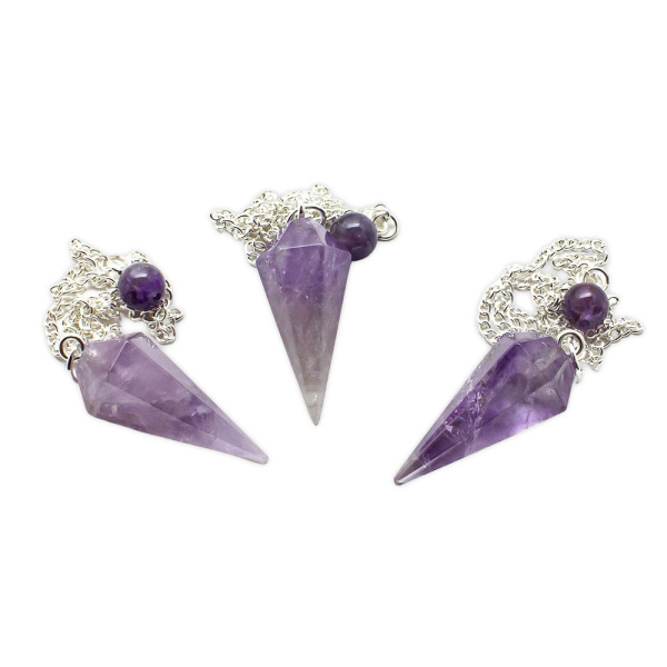 Amethyst Faceted Pendulum