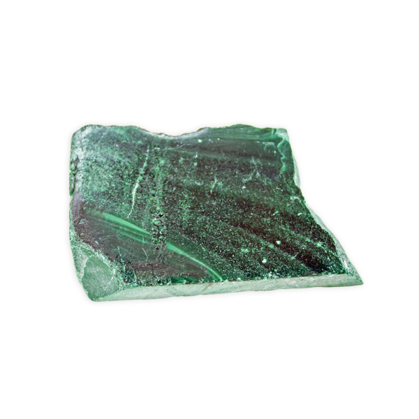 Pre-Sale Green Flame Polished Malachite Slice - Image 2