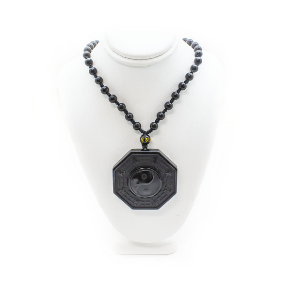 Black Obsidian Ying & Yang Pendant