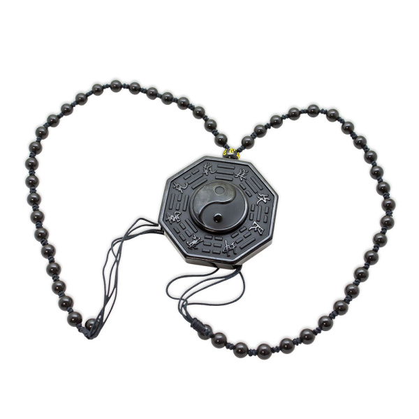 Black Obsidian Ying & Yang Pendant - Image 3