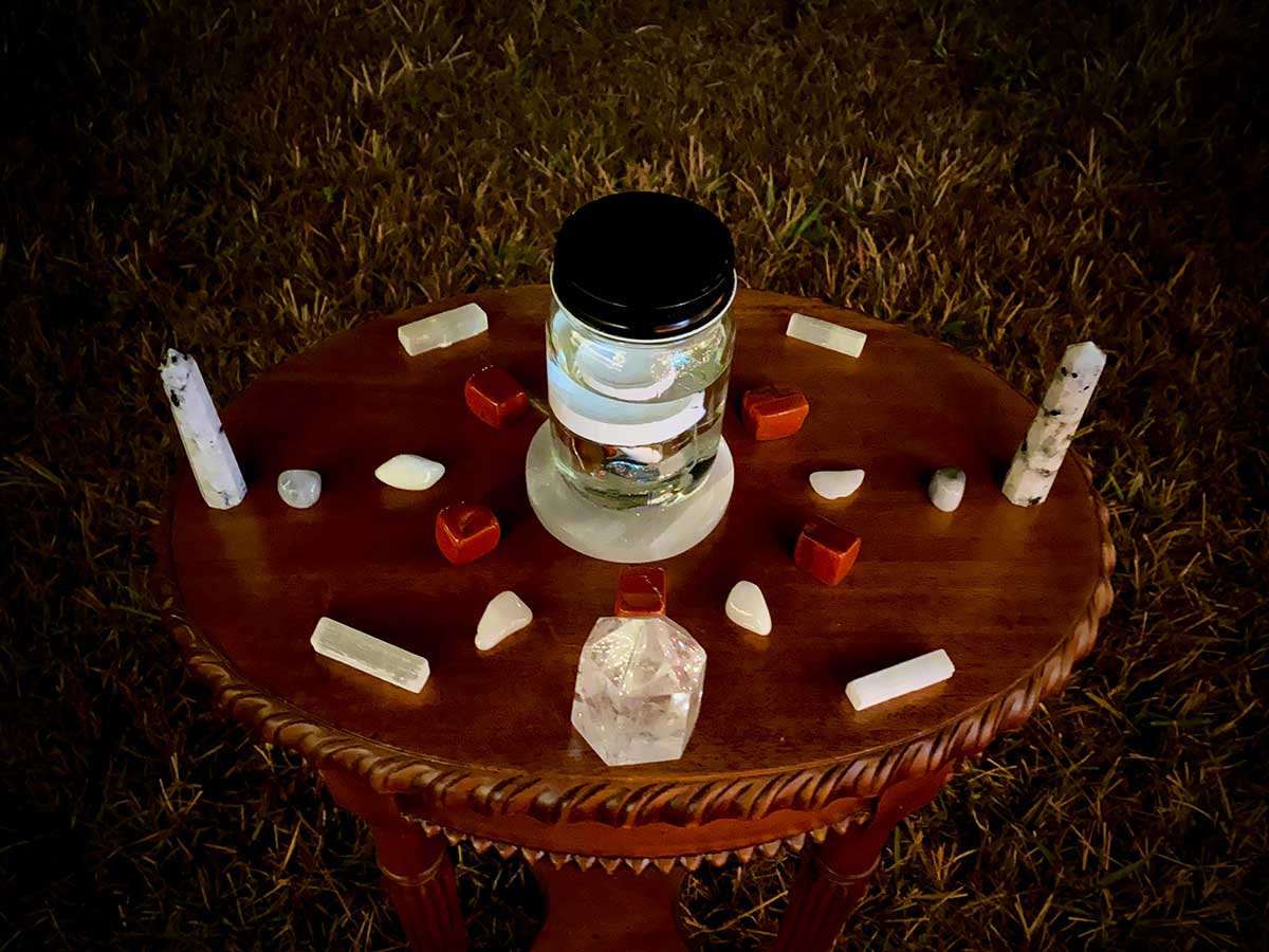 wolf moon ceremony for moon water