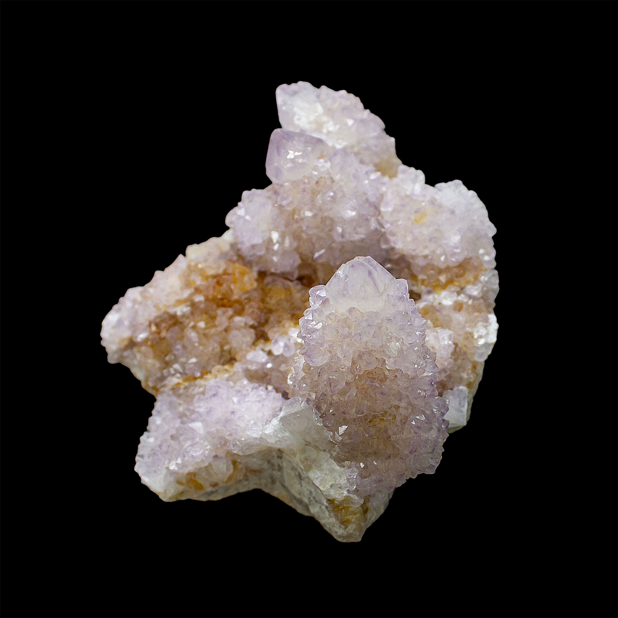 Naturel Citrine Améthyste Cristal Druse Quartz Cluster Pierre