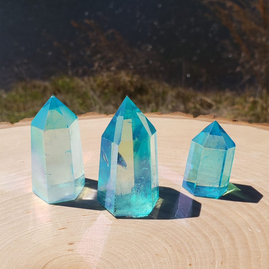 Aqua Aura Quartz Point Crystal Vaults aqua-aura-quartz-point-crystal-vaults