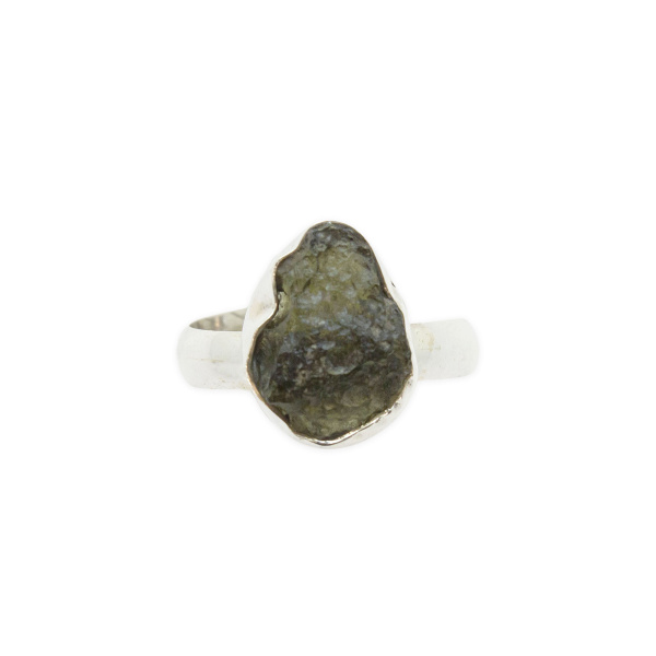 Adjustable Moldavite Ring